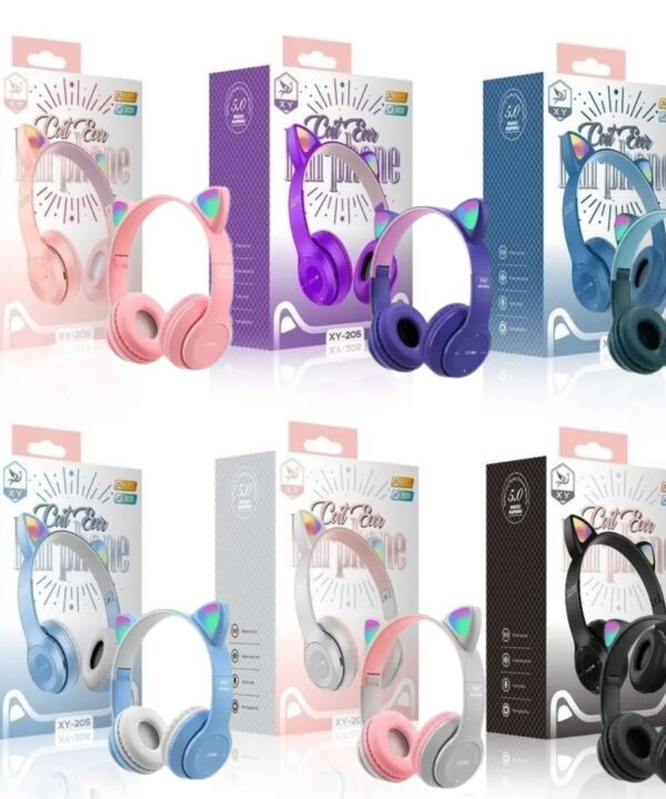 Auricular Vincha Gatito Bluetooth CAT EAR P47M