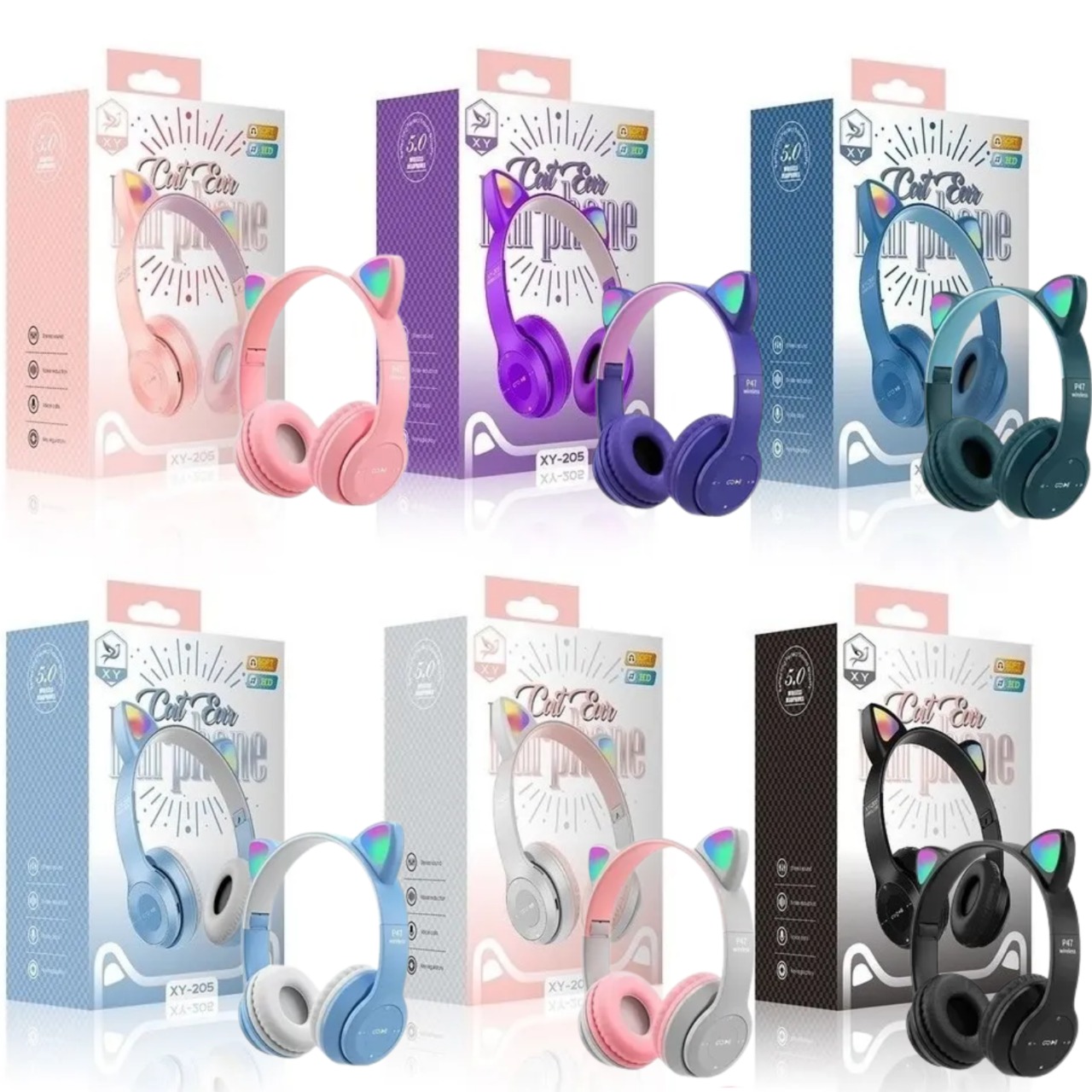 Auricular Vincha Bluetooth CAT EAR P47M Auricular Vincha Gatito Bluetooth CAT EAR P47M
