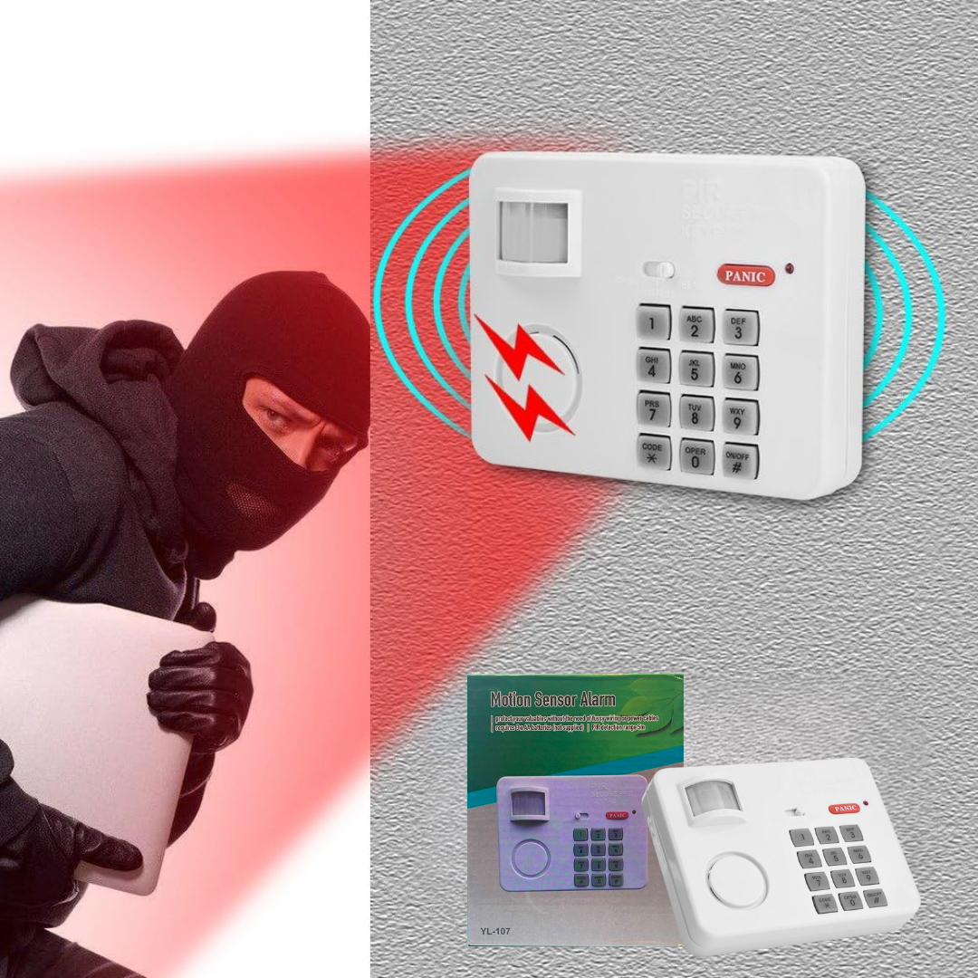 SENSOR DE ALARMA YL-107 Alarma Inalámbrica c/ Detector de Movimiento