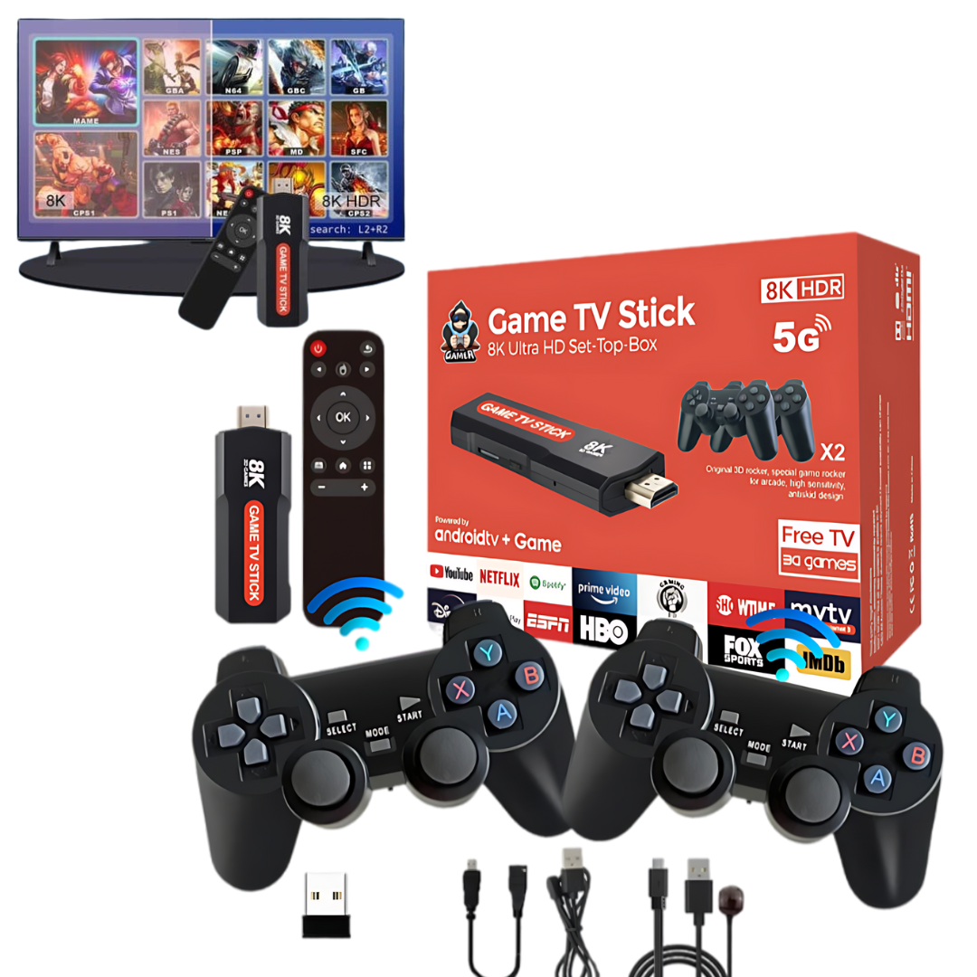 GAME TV STICK 8K C/JOY caja roja GAME TV STICK 8K C/JOY caja roja