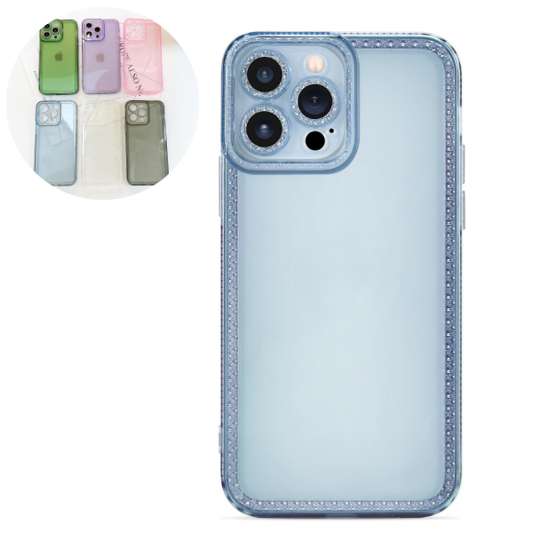 + (2) Funda TPU Brillosa Iphone 13 PRO MAX/ 15 PRO MAX