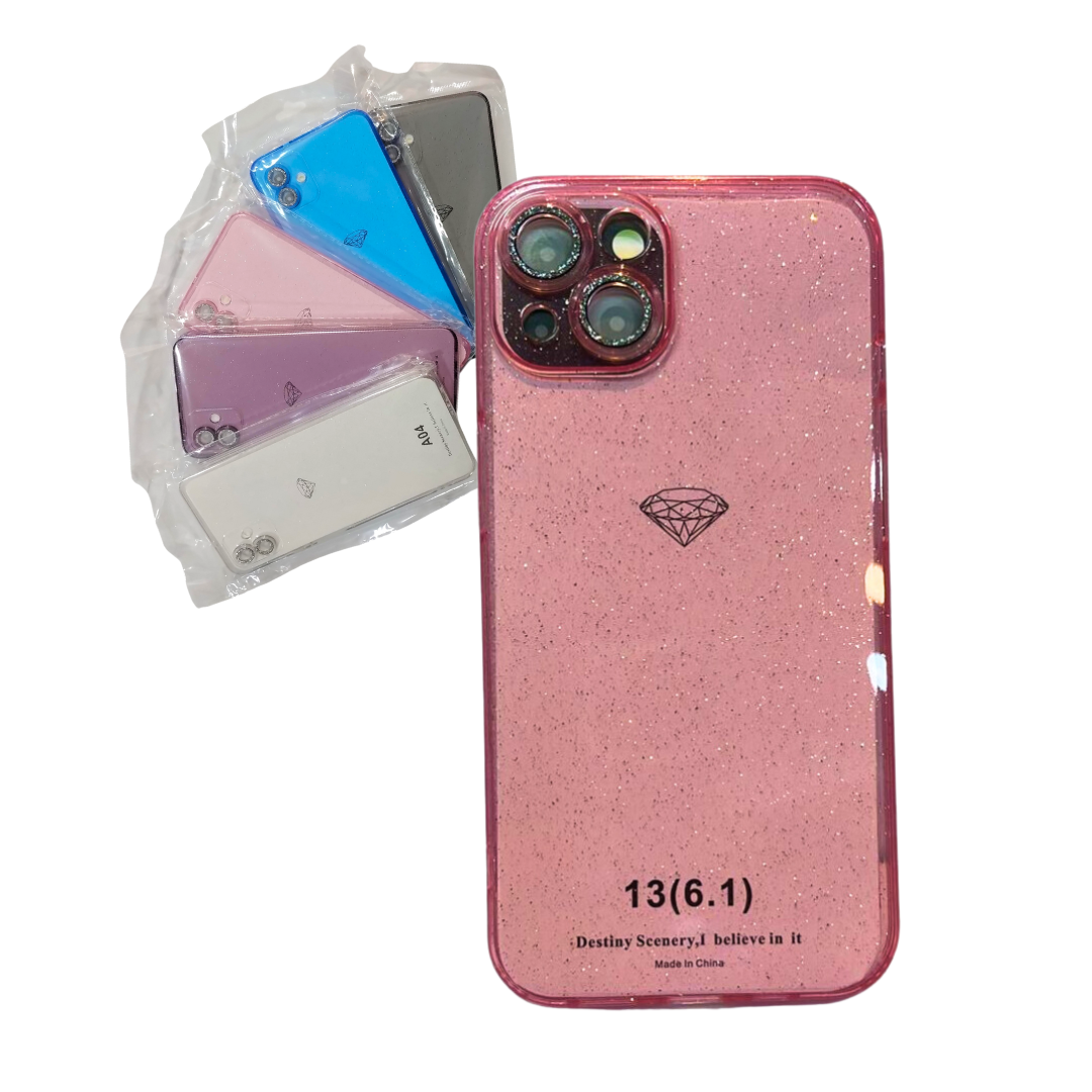 Fundas con Glitter y Protector de Camara Fundas con Glitter y Protector de Camara