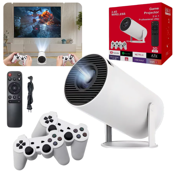 Proyector Smart con Consola Retro Incorporada