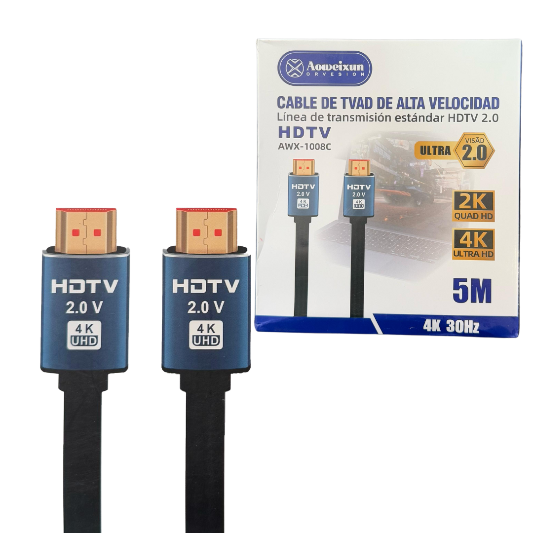 productos 14-04-25 (16) Cable HDMI - HDMI 5MTS HDTV AWX-1008C
