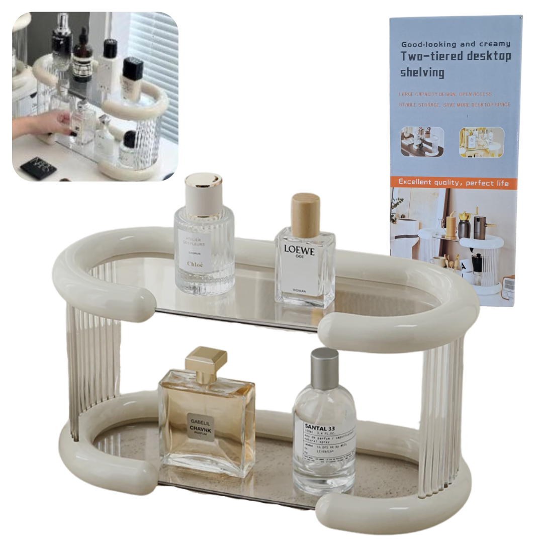 Organizador de Maquillaje TWO-TIERED DESKTOP Organizador de Maquillaje TWO-TIERED DESKTOP