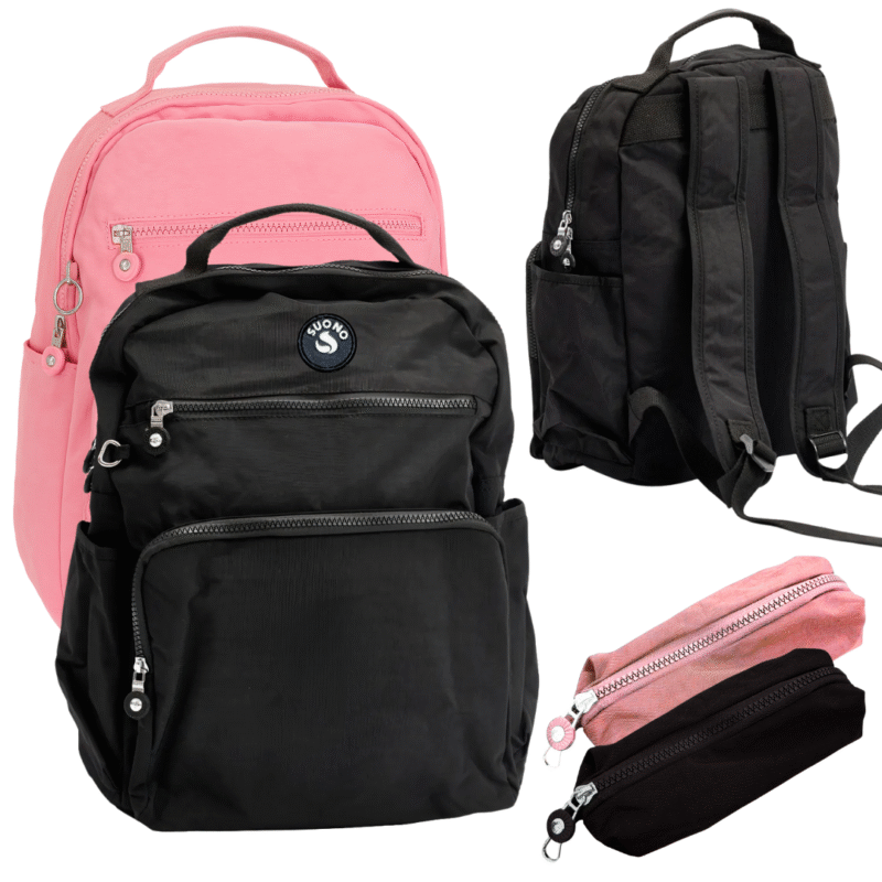 MOCHILA SUONO ROSA/NEGRA ACC0193