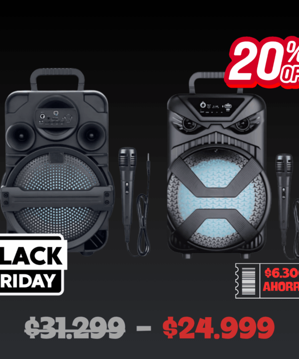 Parlante Bluetooth Dinax 8" Pulgadas PARF1807 - 1808