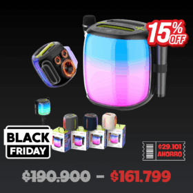 Parlante Hopestar Party 500 100W con 2 Micrófonos