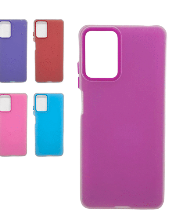 Funda de Silicona Doble Cubierta Color y Transparente