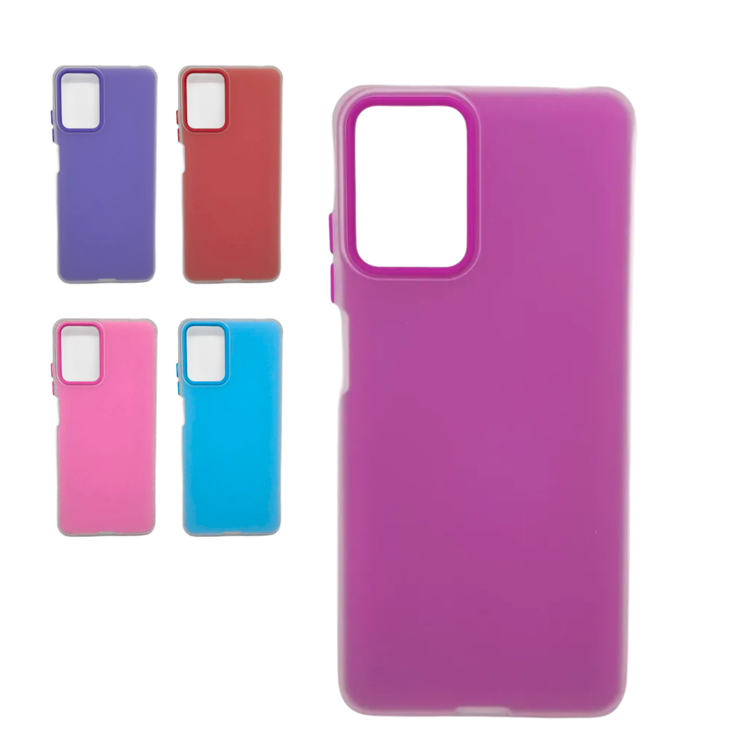 Funda de Silicona Doble Cubierta Color y Transparente Funda de Silicona Doble Cubierta Color y Transparente