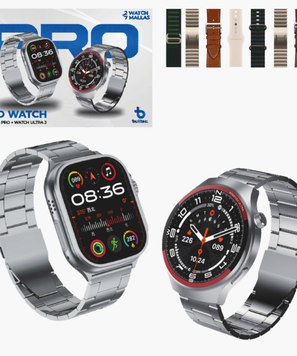 Set Dos Relojes Smartwatch + 7 Mallas BULLTEC DUO WATCH