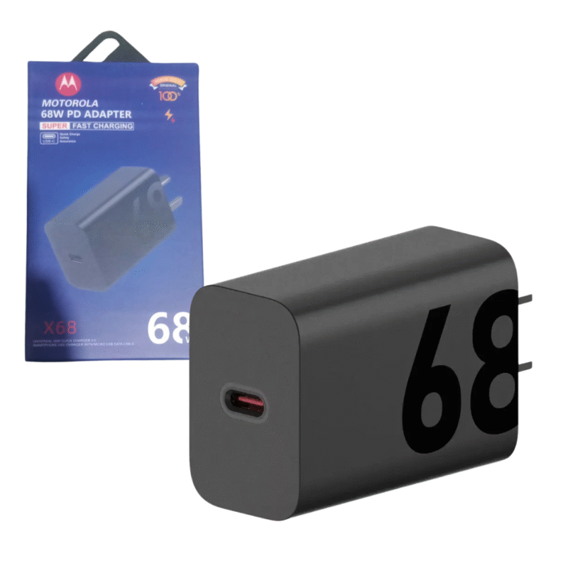 CARGADOR CABEZAL MOTOROLA 68W CAJA AZUL