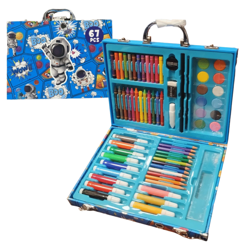 Maletin Rigido de Arte Para Niños x67Pcs