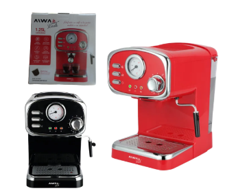 Cafetera Espresso AIWA 1.25L AWK-CE200R/N
