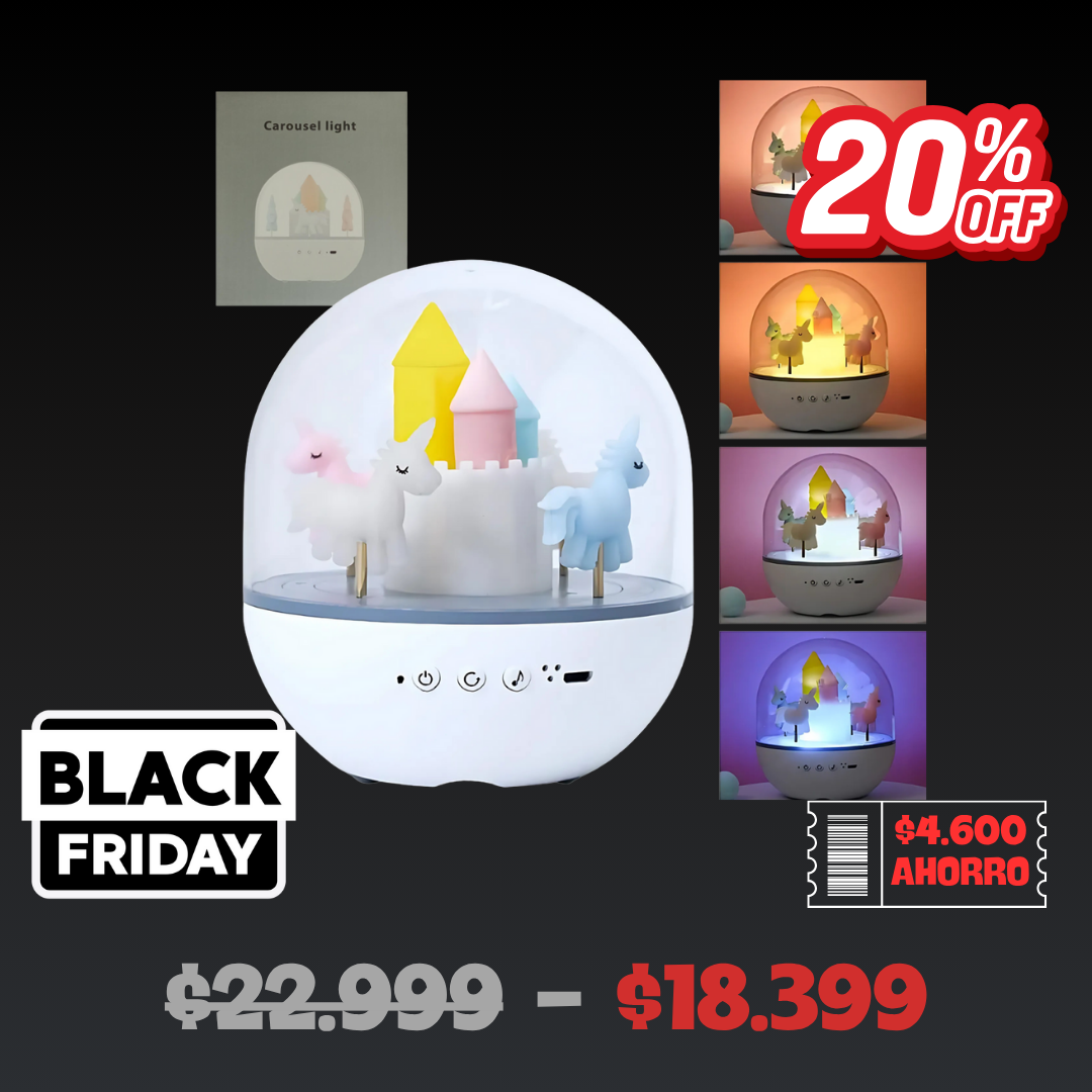 Lampara Infantil Carrusel Light Unicornio ILU0101 Lampara Infantil Carrusel Light Unicornio ILU0101