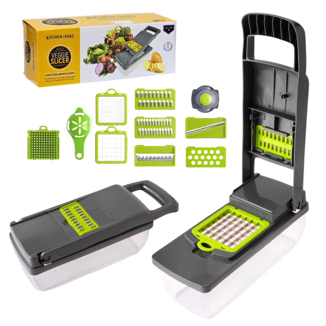 Rallador de Verdura 14 Piezas VEGGIE SLICER Rallador de Verdura 14 Piezas VEGGIE SLICER