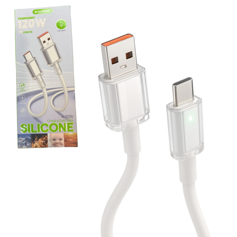 Cable USB a USB-C Silicona 120W MUJIEDI A-020U