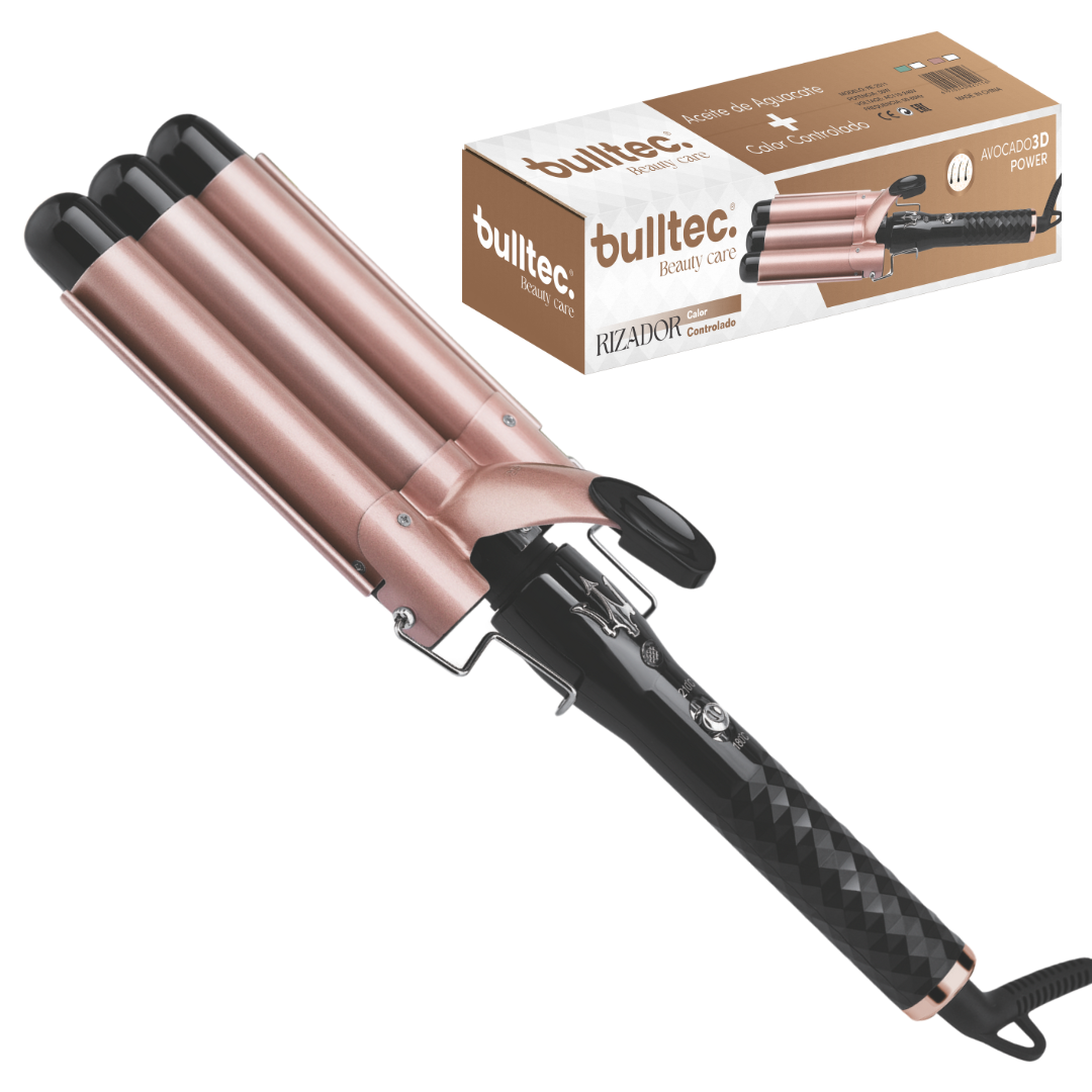 Rizador de Pelo 3 Pinzas AVOCADO 3D POWER BULLTEC Rizador de Pelo 3 Pinzas AVOCADO 3D POWER BULLTEC