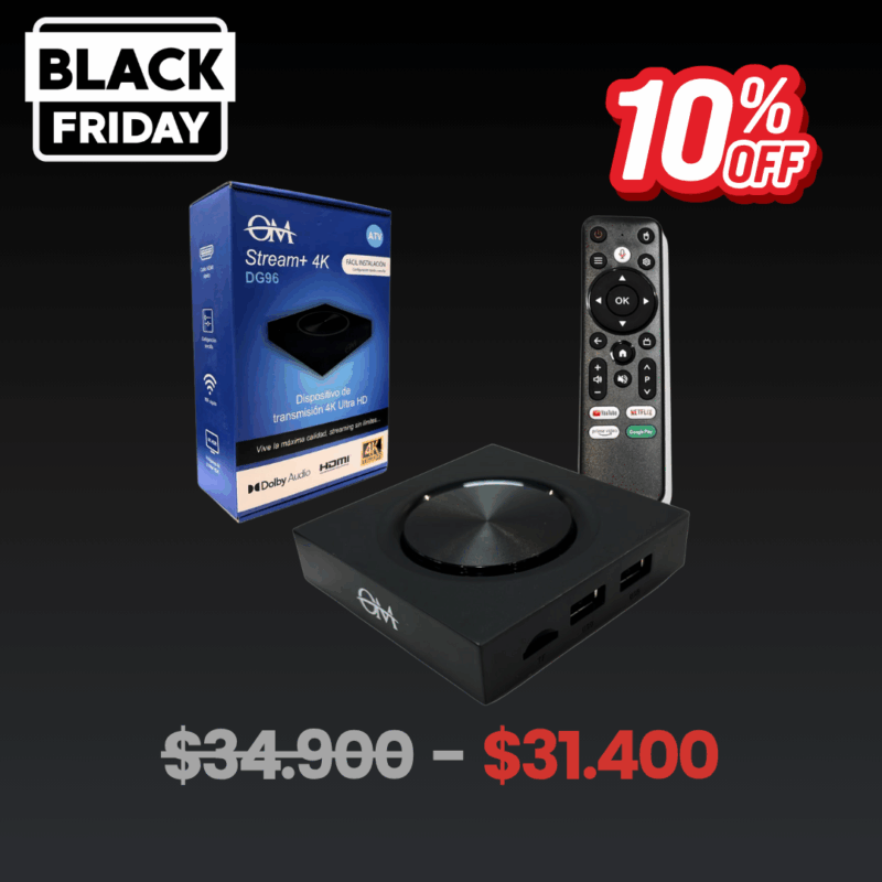 TV Box Stream+ 4K OM DG96