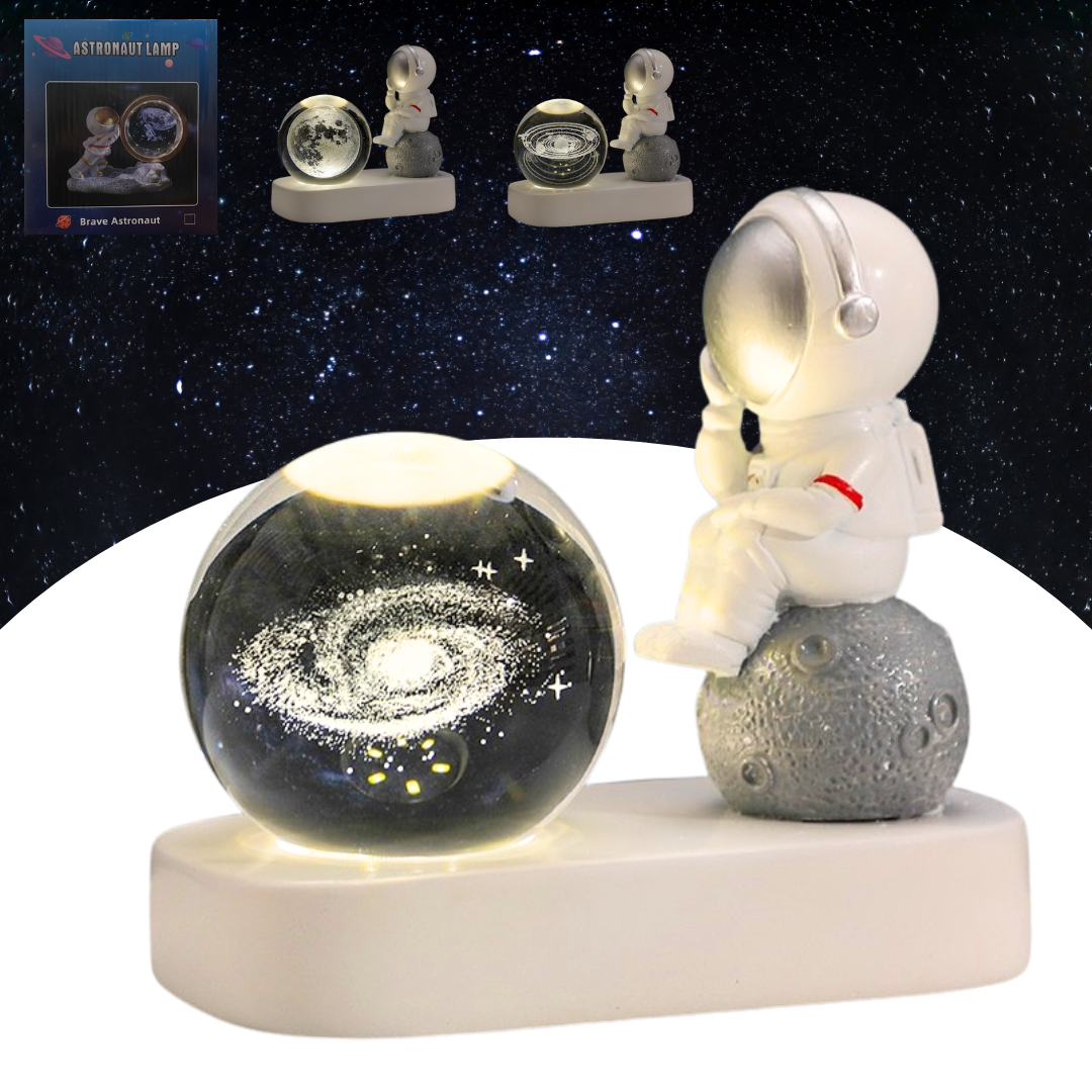 Lampara LED Astronauta con Esfera de Cristal QC10 Lampara LED Astronauta con Esfera de Cristal QC10