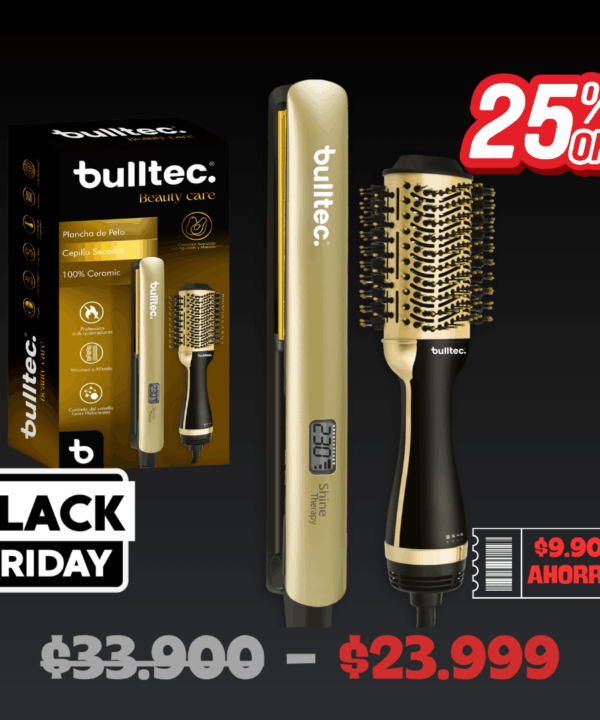 Peine Secador y Plancha de Pelo BULLTEC