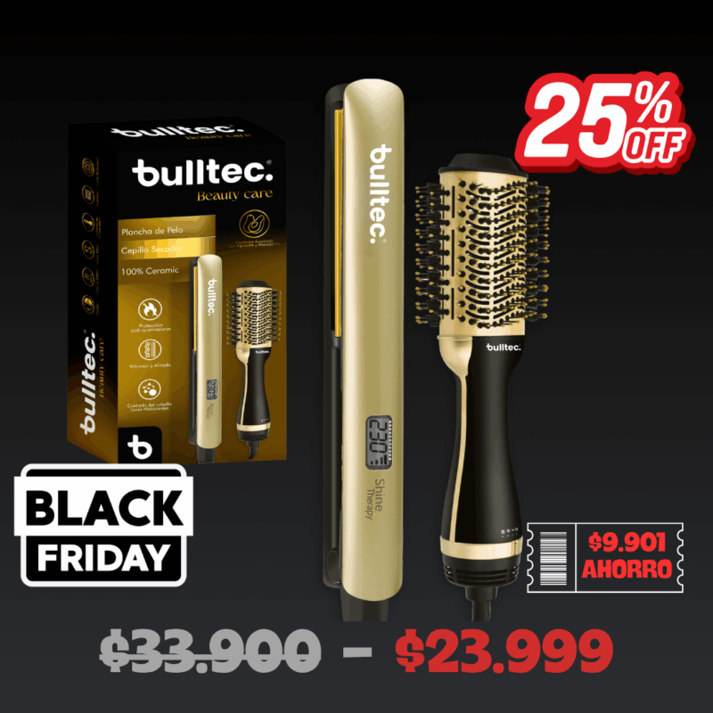 Peine Secador y Plancha de Pelo BULLTEC