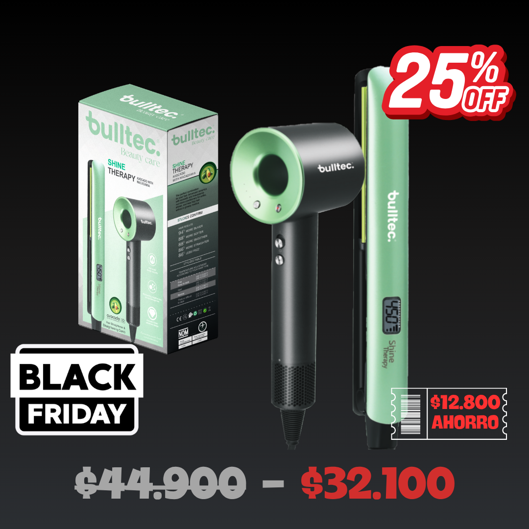 Set de Secador Ultra Rapido y Plancha de Pelo SHINE BULLTEC Set de Secador Ultra Rapido y Plancha de Pelo SHINE BULLTEC