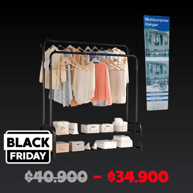 Perchero Doble Soporta Hasta 48kg MULTIPURPOSE HANGER