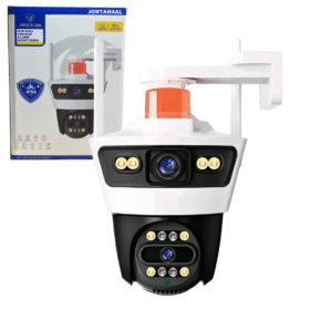 Camara de Seguridad Doble Lente con Sirena JORTAN