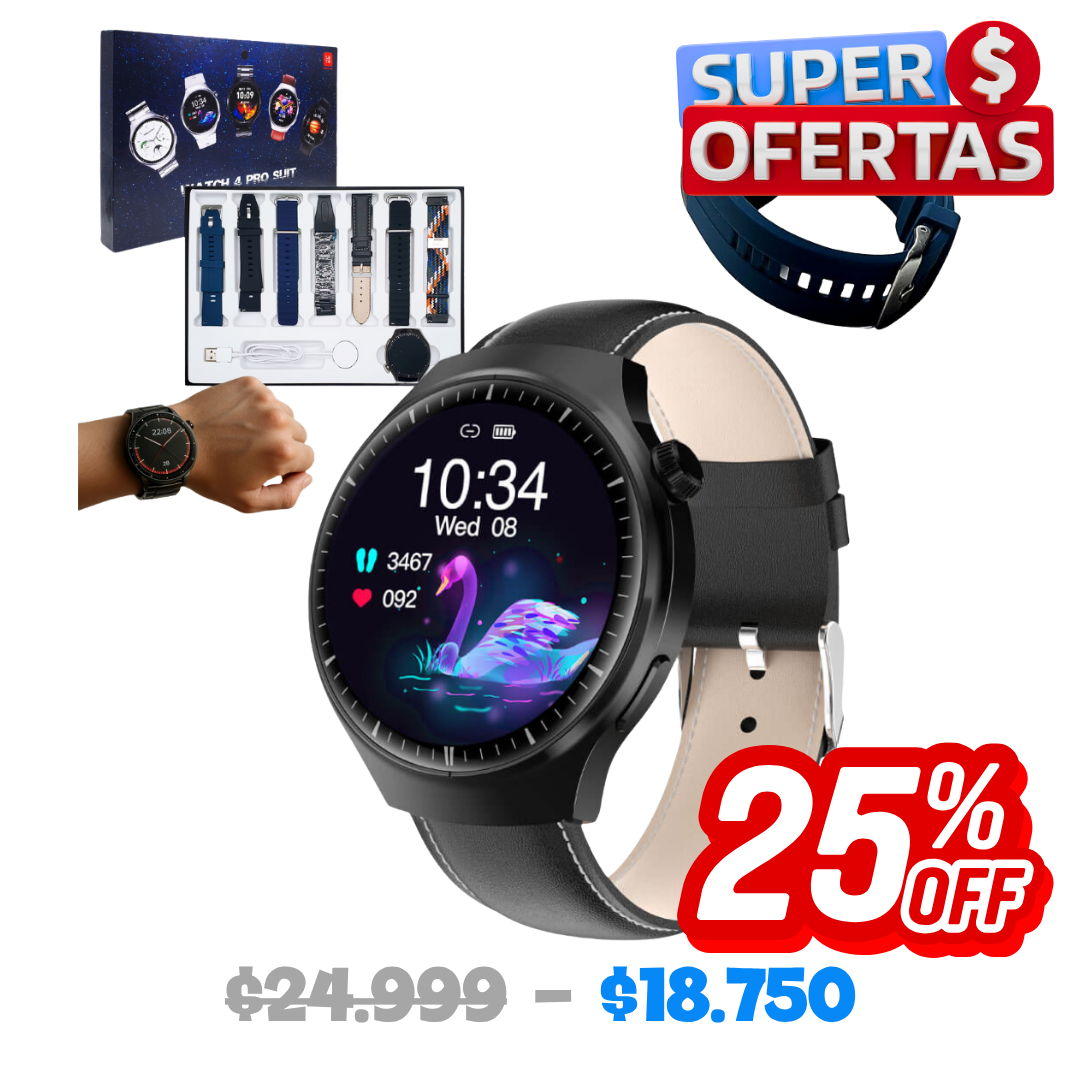 Smartwatch Redondo 8 en 1 WATCH 4 PRO SUIT Smartwatch Redondo 8 en 1 WATCH 4 PRO SUIT