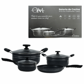 Set de Ollas x7 Pcs OM-SET7