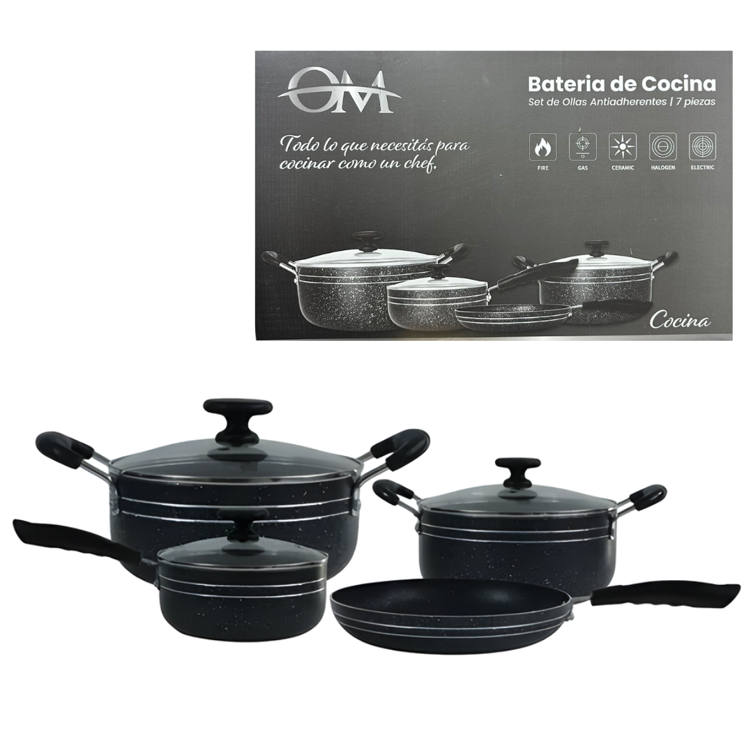 Set de Ollas x7 Pcs OM-SET7 Set de Ollas x7 Pcs OM-SET7