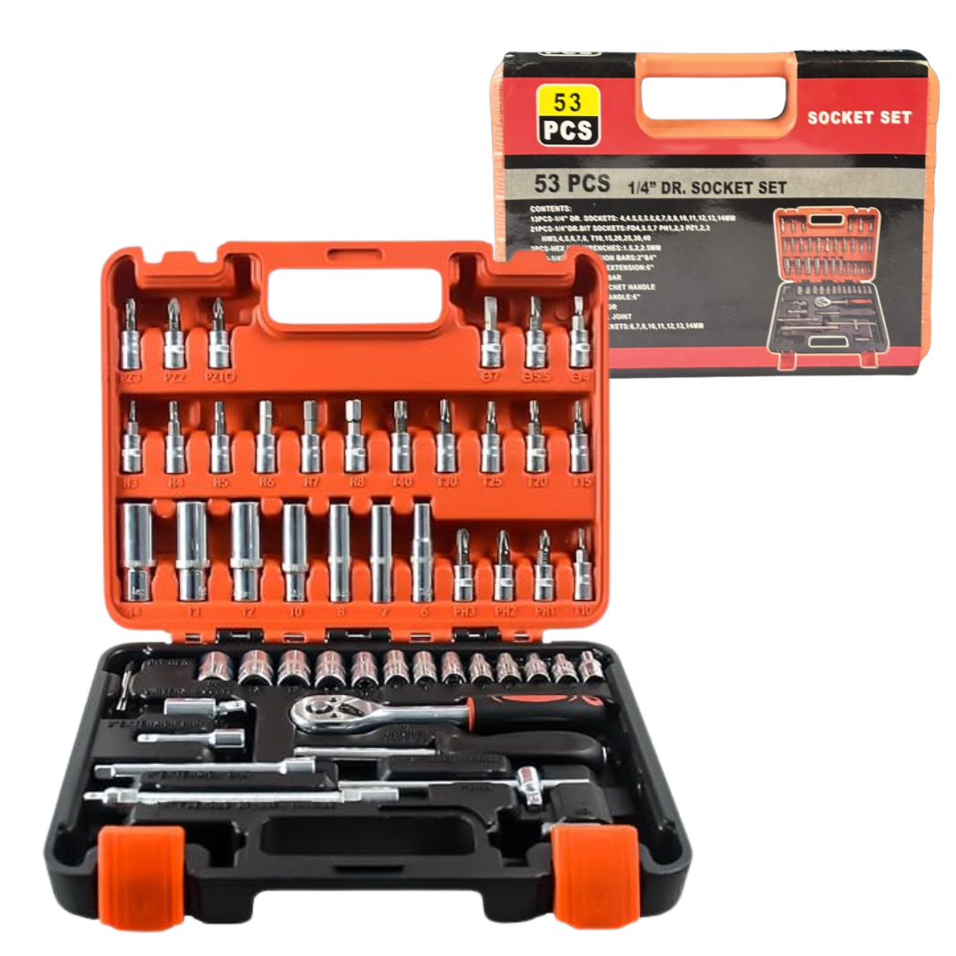 Set de Herramientas de Tubo 53 Pcs SOCKET SET Set de Herramientas de Tubo 53 Pcs SOCKET SET