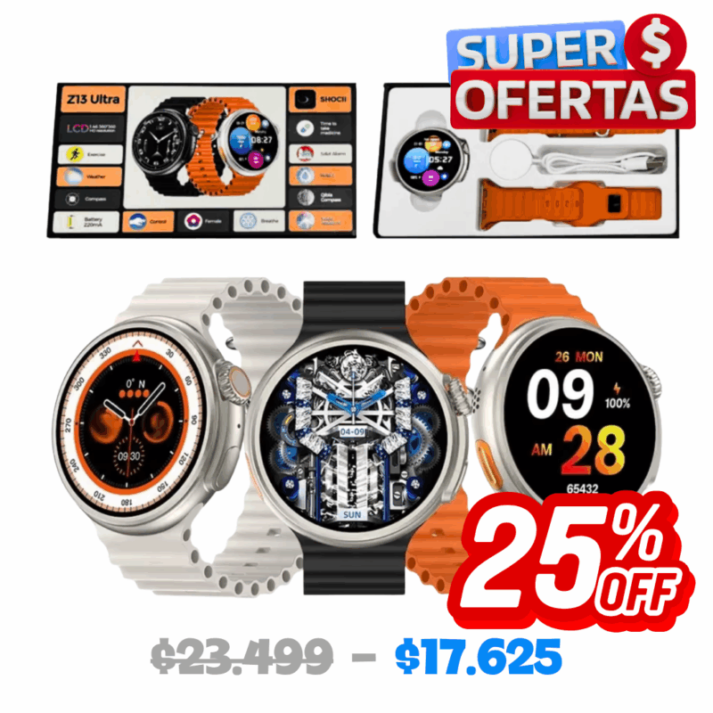 Reloj Smartwatch Doble Malla Z13 ULTRA