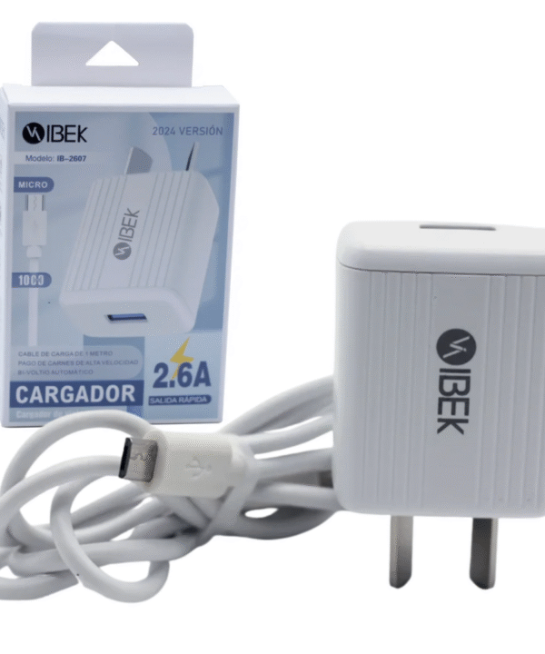 Cargador Cable Micro USB 2.6A IBEK IB-2607