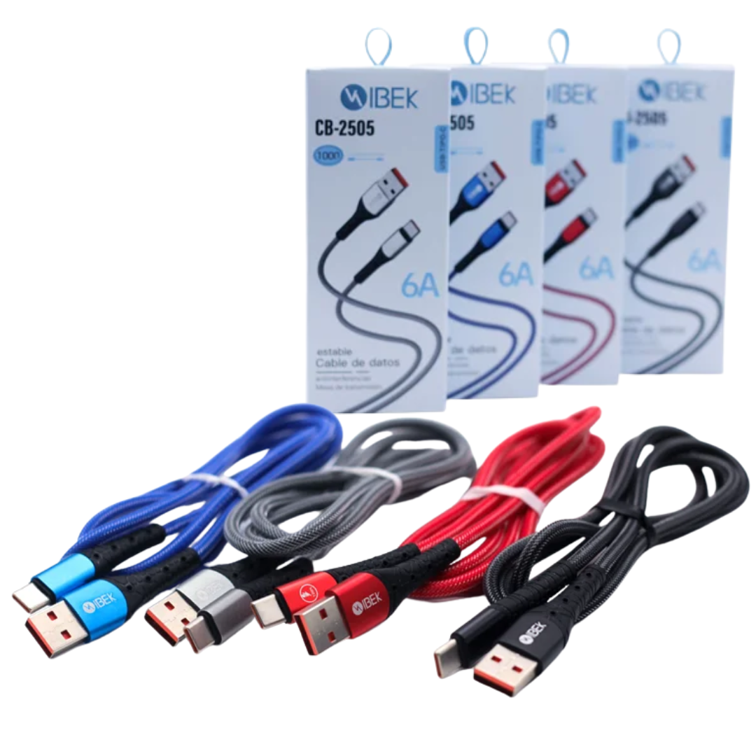 Cable USB a USB-C 6A IBEK CB-2505 Cable USB a USB-C 6A IBEK CB-2505