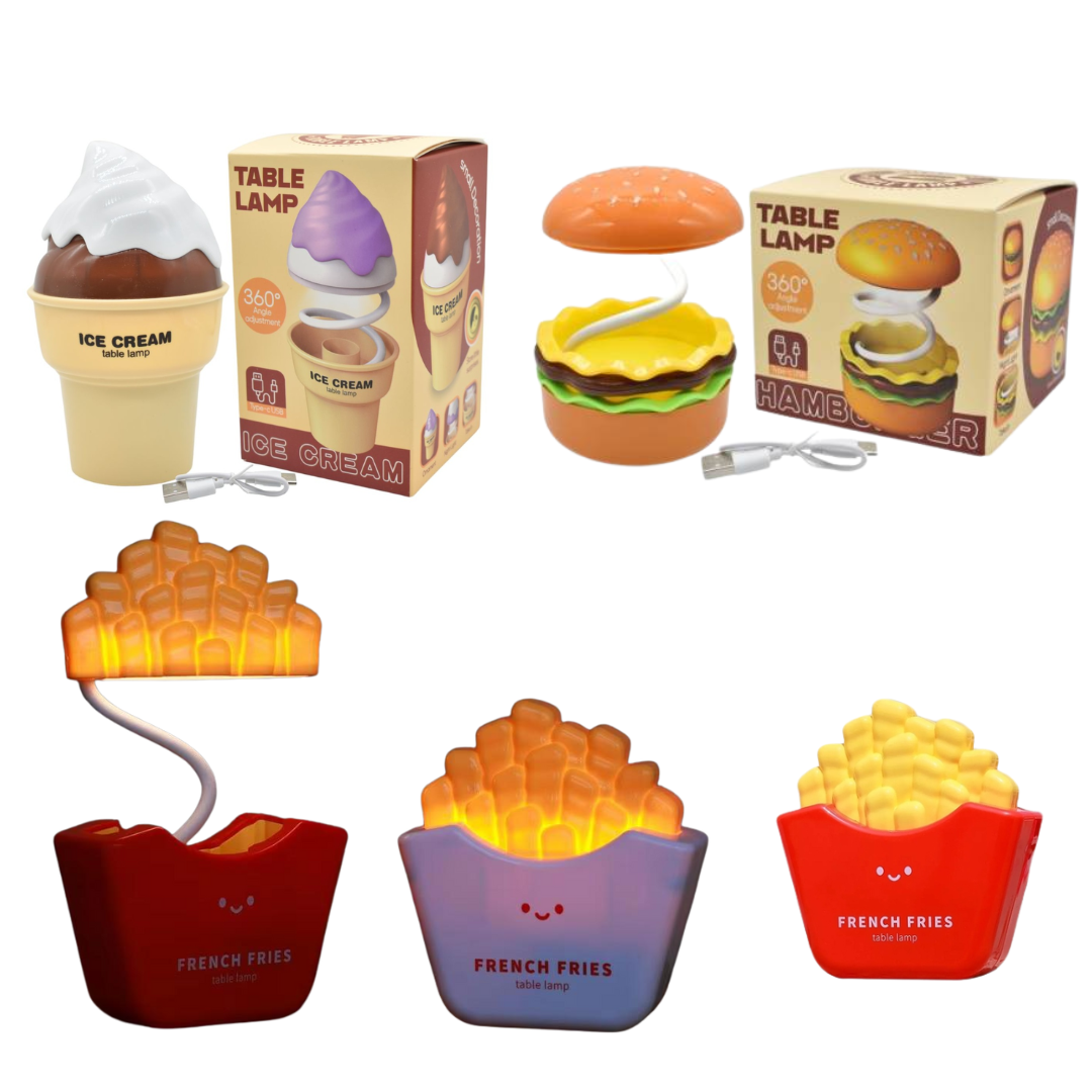 Luz de Mesa Papas, Helado o Hamburguesa 1899-21-22-20 Luz de Mesa Papas, Helado o Hamburguesa 1899-21-22-20