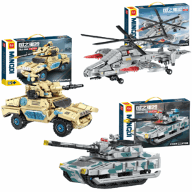 Vehiculo Bloque LEGO Tanque, Auto de Guerra o Helicoptero x1 Und.