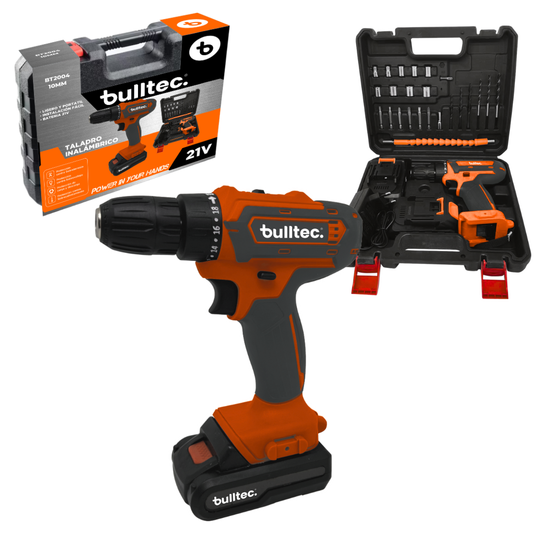 Set Taladro Inalambrico BULLTEC BT2004 Set Taladro Inalambrico BULLTEC BT2004