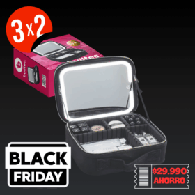 ¡3x2! Alhajeros con Espejo LED Rebatible con Velcro BULLTEC BT-625