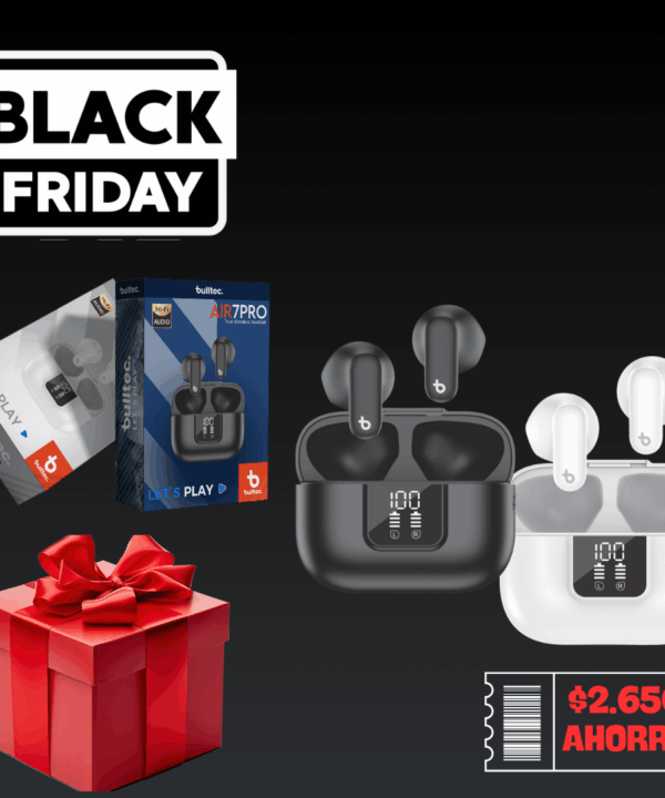 Auricular Bluetooth BULLTEC AIR7PRO + 5 Auriculares dinax de regalo