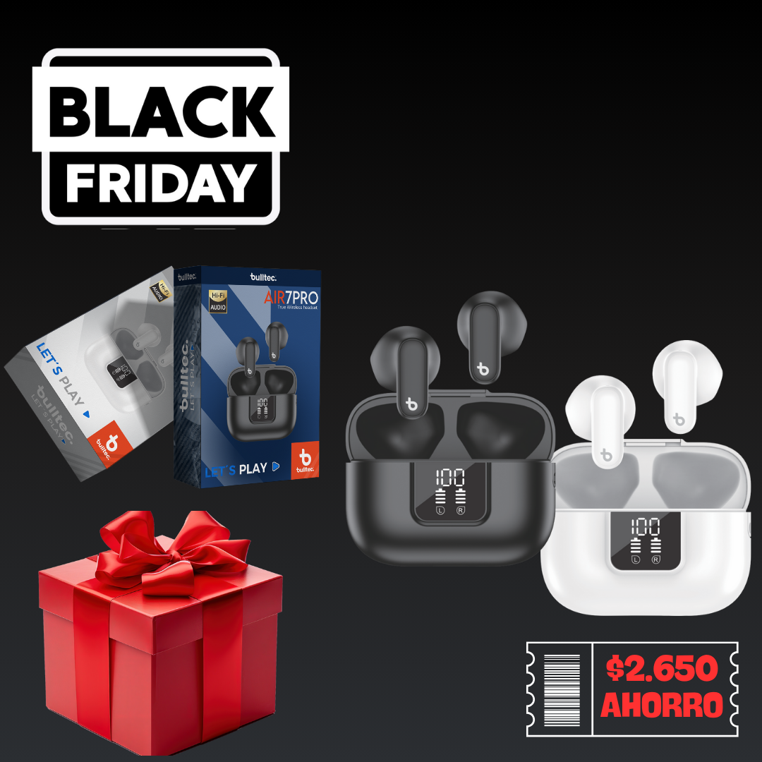 Auricular Bluetooth BULLTEC AIR7PRO + 5 Auriculares dinax de regalo Auricular Bluetooth BULLTEC AIR7PRO + 5 Auriculares dinax de regalo