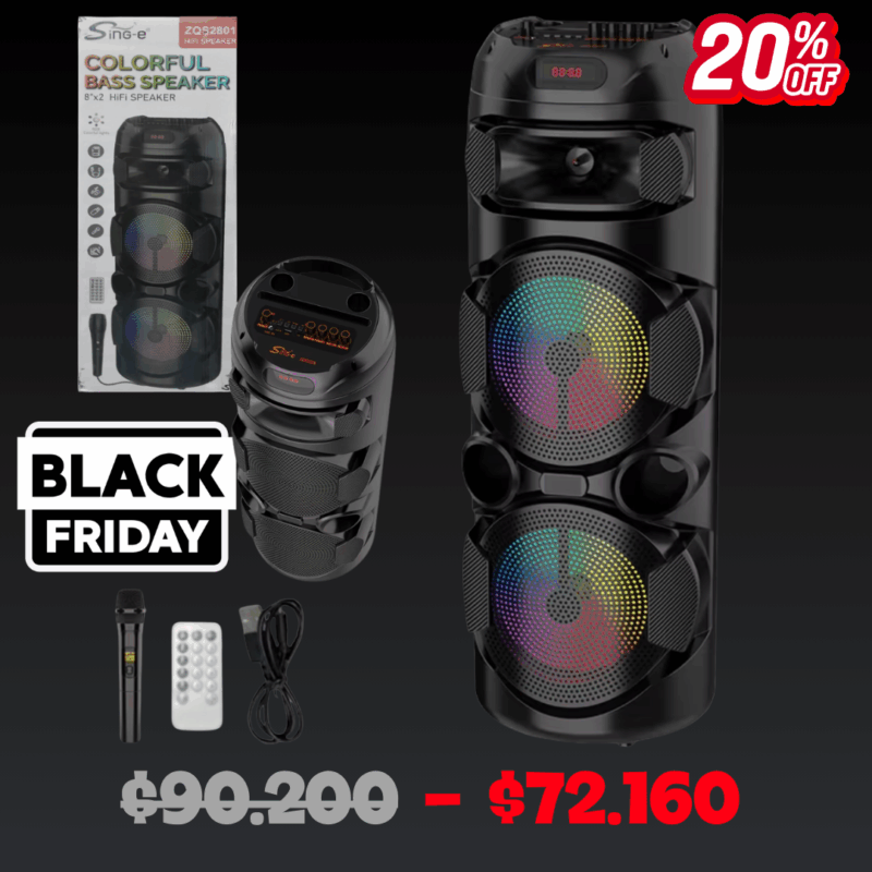 Parlante Torre Sing-e ZQS2801 2 x 8" Pulgadas