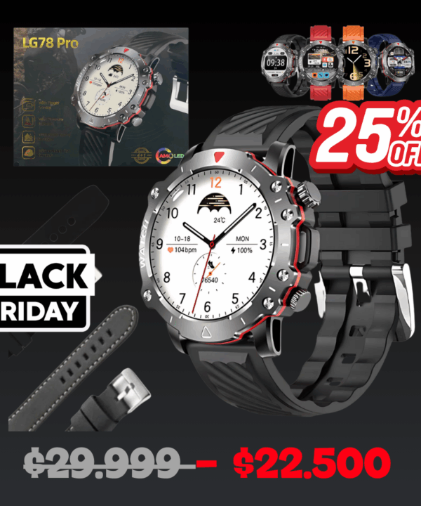 Reloj Smartwatch 4 en 1 Circular LG78 PRO