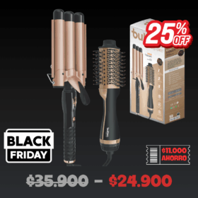 Set de Rizador y Cepillo One Step SHINE THERAPY BULLTEC