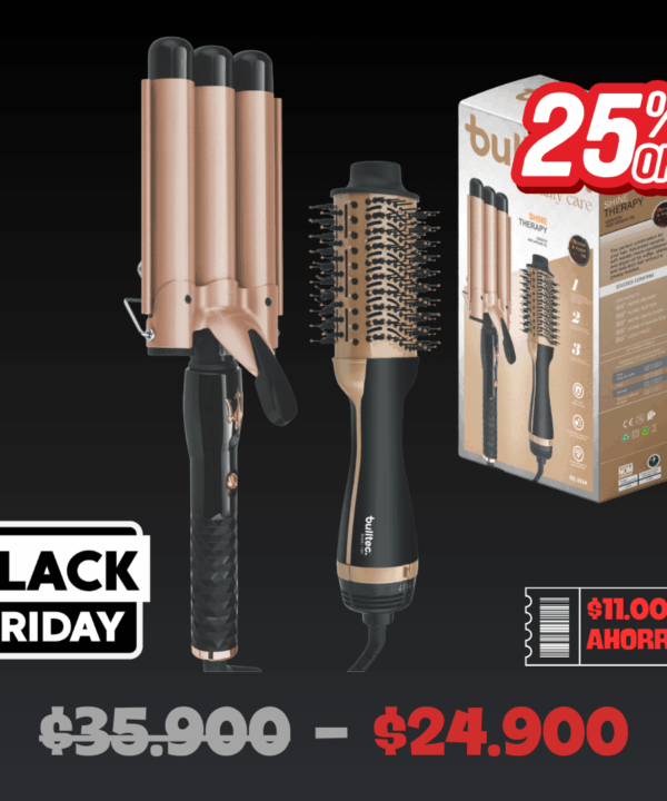 Set de Rizador y Cepillo One Step SHINE THERAPY BULLTEC